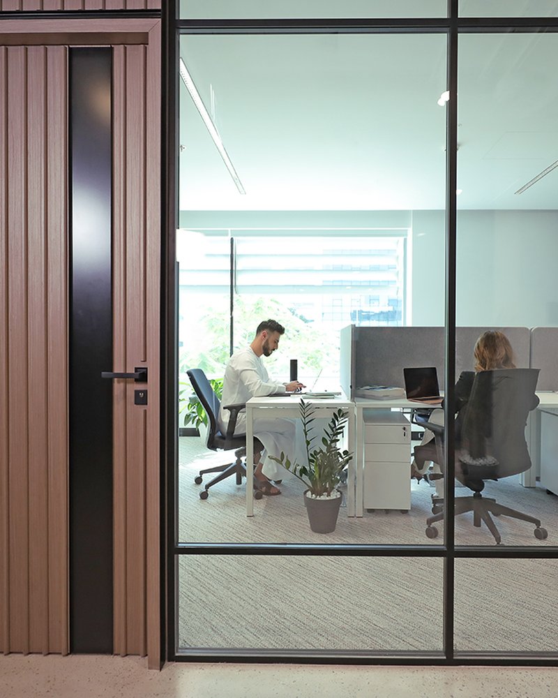 Private office suite at DIC Dquarters